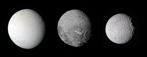 Three half-megameter moons