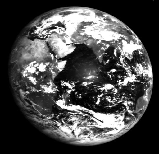 Image of Earth from Chandrayaan-1