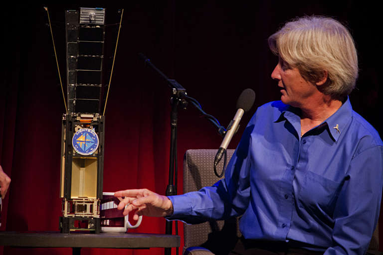 Barbara Plante With LightSail The Planetary Society