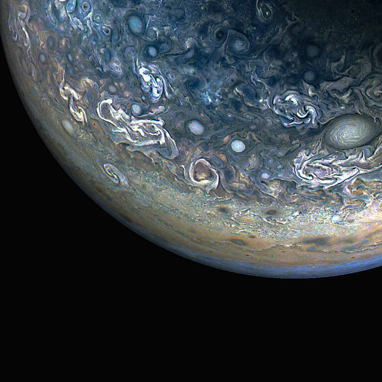 Jupiter S North Pole From Juno The Planetary Society