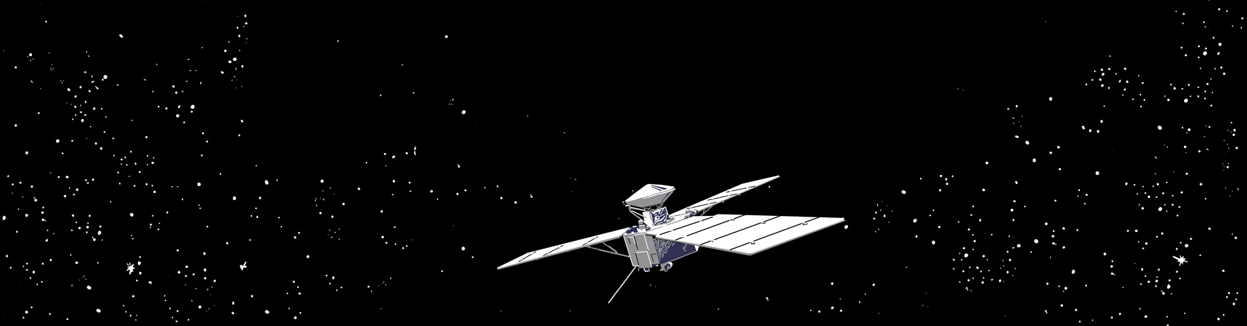 Juno spacecraft among the stars