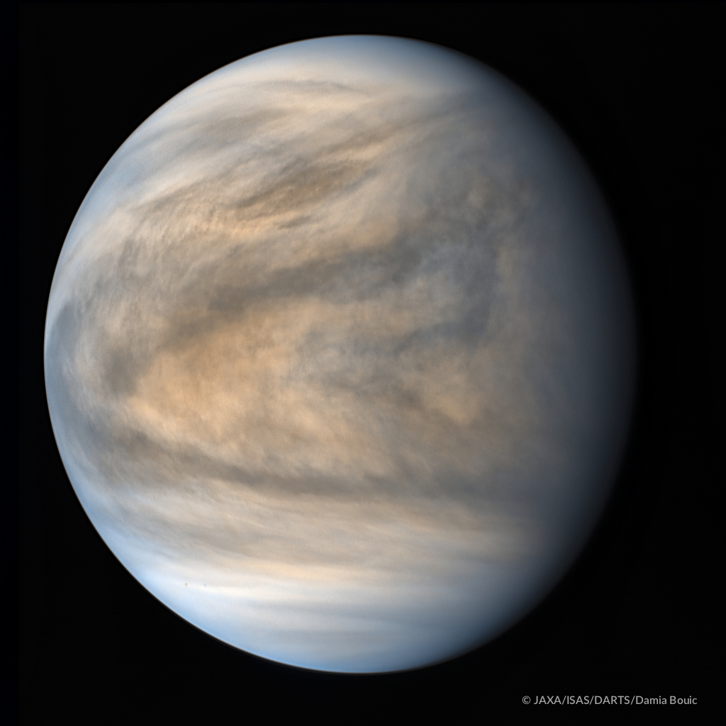 Global view of Venus in ultraviolet from Akatsuki, May 17, 2016 | The ...