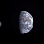 The Moon transiting Earth, as seen from Deep Impact (animation)