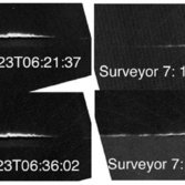 Surveyor 7 observes levitating dust