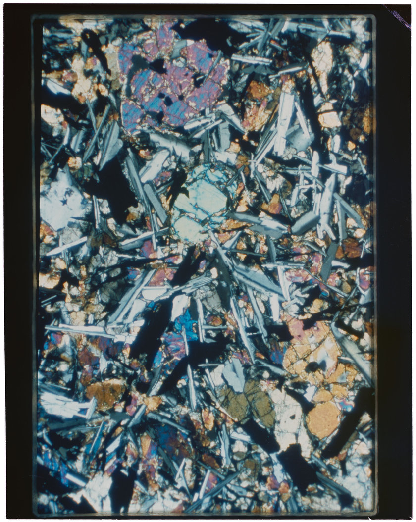 Petrographic thin section of Apollo 11 sample 10062