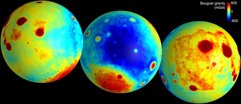 GRAIL's map of the lunar Bouguer gravity anomaly