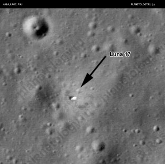 Luna 17 on the Moon