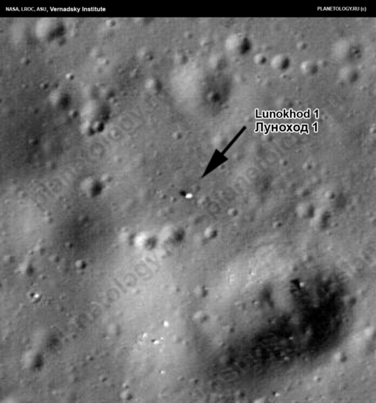 Lunokhod 1 on the Moon