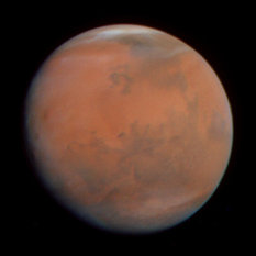 Mars from Hubble, January 2008