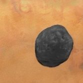 Phobos over Mars from Phobos 2