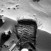 Curiosity's bootprint on 
