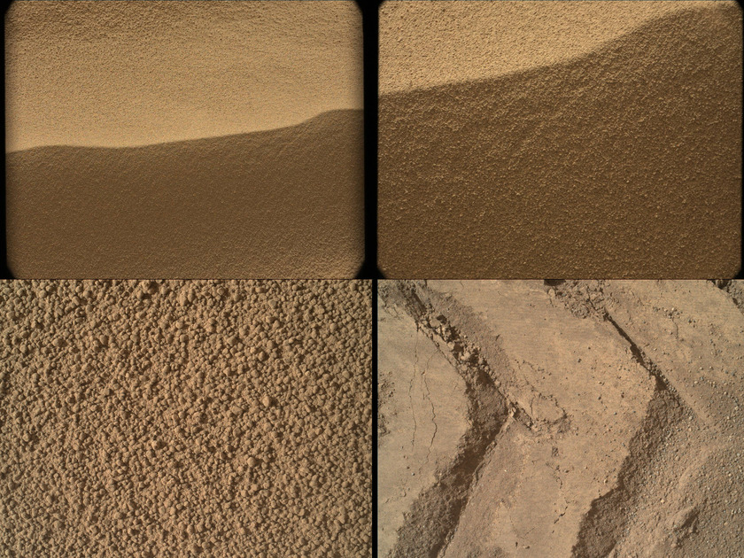 MAHLI images of Rocknest, Curiosity sols 56 and 58