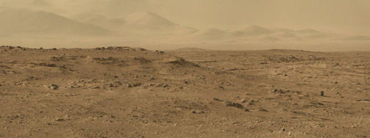 Panoramic view of northeastern hills, Curiosity sol 50