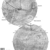 Map of data acquired by the Mars 3 mission, 1972