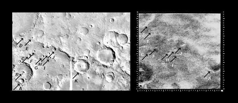 Mariner 4 image #12 compared with Viking