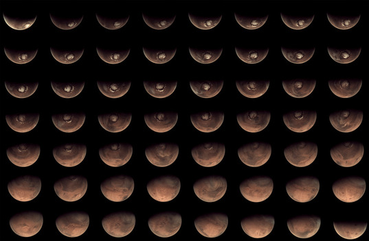 56 views of Mars from the Mars Webcam in 2012