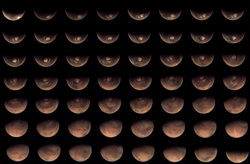 56 views of Mars from the Mars Webcam in 2012