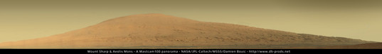 Mount Sharp / Aeolis Mons, Curiosity sol 45 Mastcam-100 panorama
