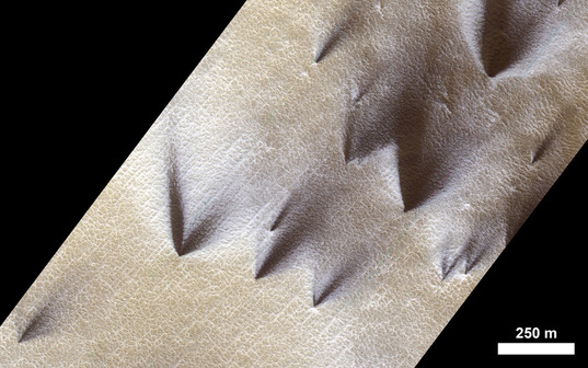 Seasonal fans pointing in multiple directions near Mars' south pole