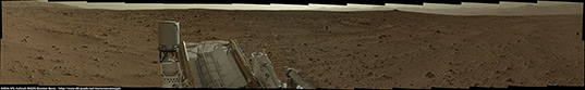 Late-afternoon panorama, Curiosity sol 50