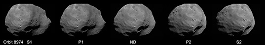 How HRSC's five panchromatic channels view Phobos