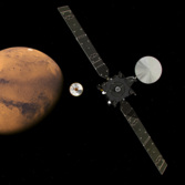 ExoMars TGO and Schiaparelli approach Mars