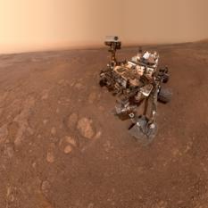 Curiosity self-portrait at Vera Rubin Ridge, sol 2291