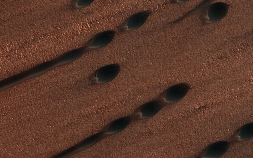 Martian sand dunes