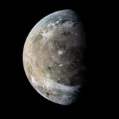 Ganymede in color from Galileo's E6 flyby