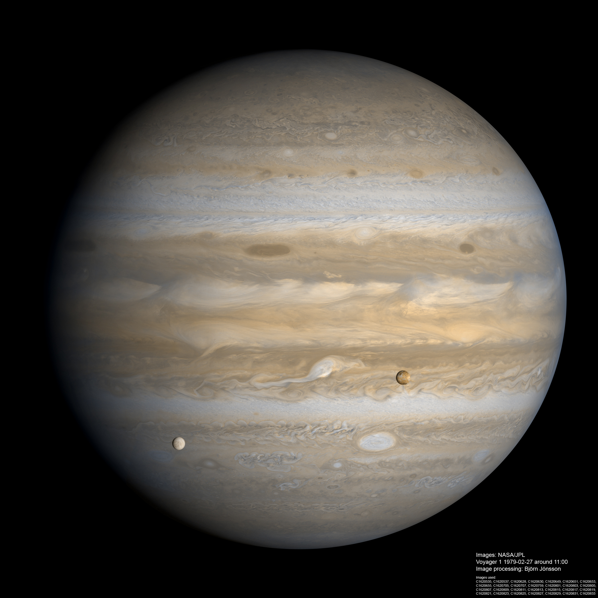 voyager 1 picture of jupiter