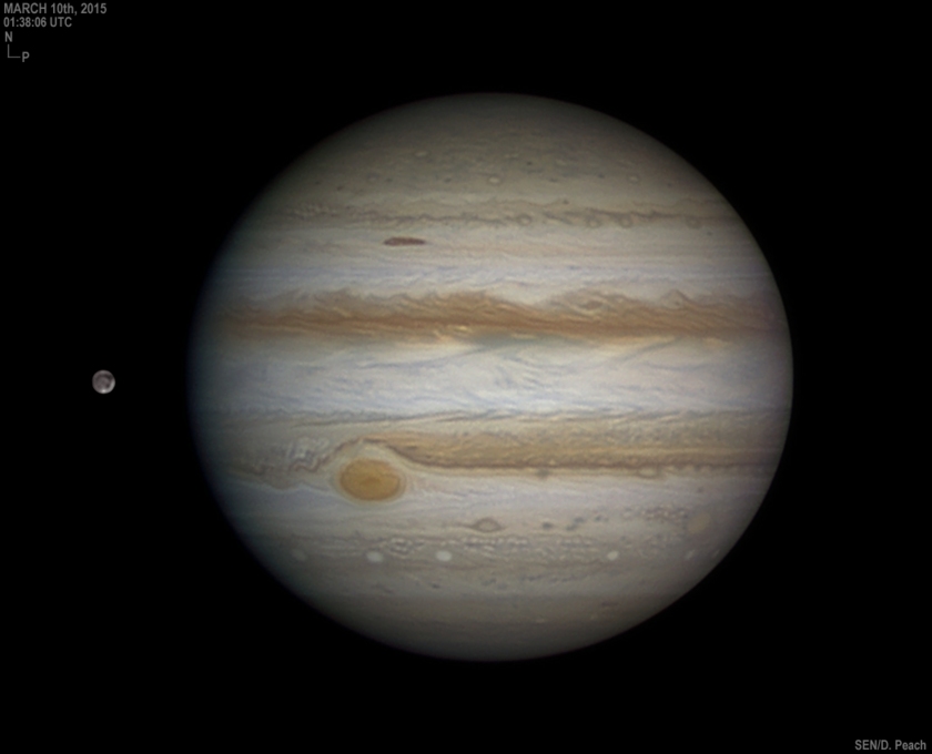Jupiter and Ganymede on March 10, 2015 | The Planetary Society