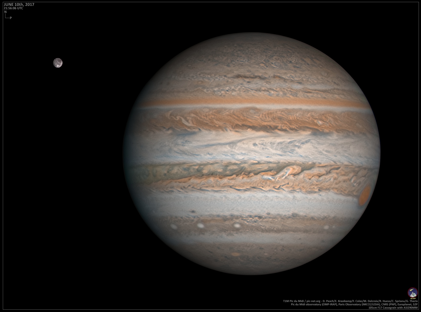 Jupiter and Ganymede on 10 June 2017 | The Planetary Society