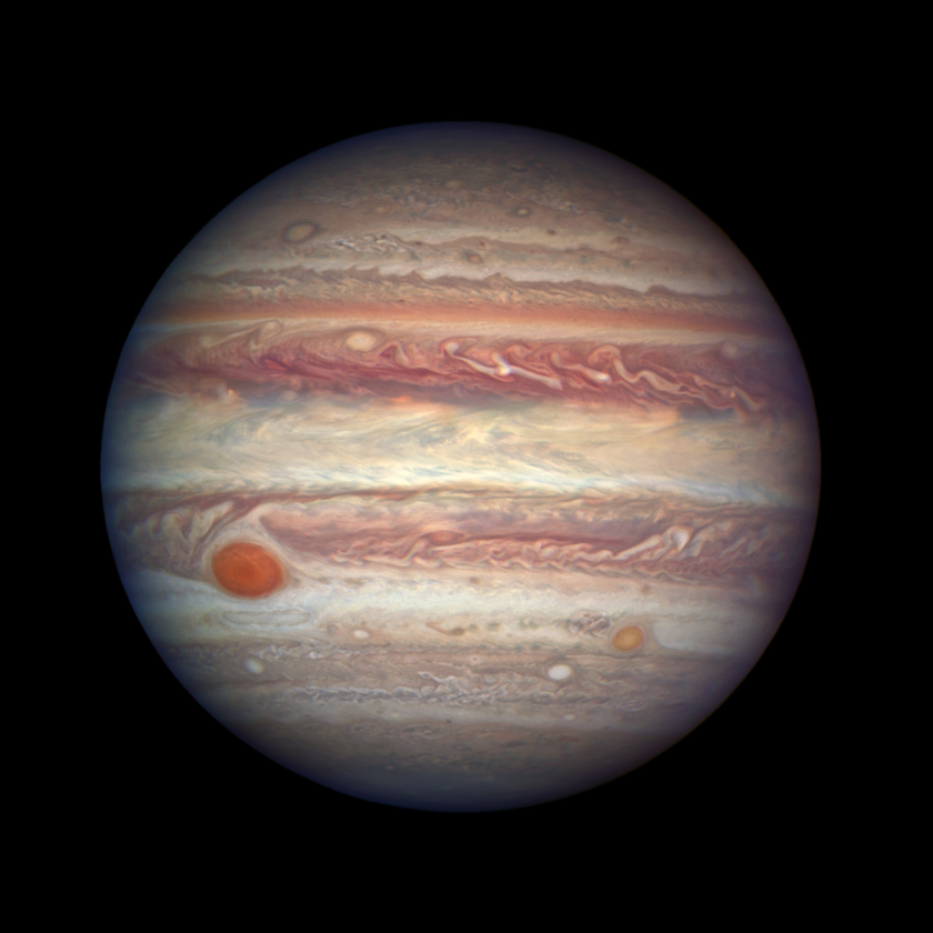 Jupiter as seen by Hubble Space Telescope, 2017