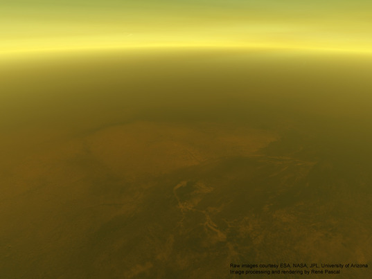70 kilometers above the surface of Titan