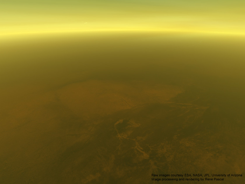 70 kilometers above the surface of Titan