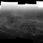 Panorama of the channels at the Huygens landing site