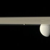 Prometheus, Rhea, and the rings