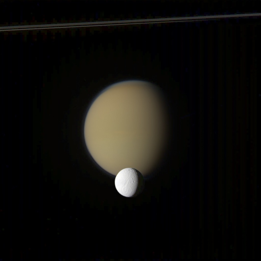 Titan and Tethys
