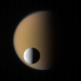 Tethys and Titan