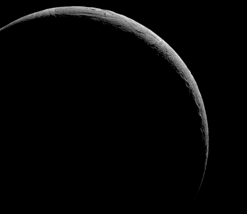 Enceladus crescent mosaic