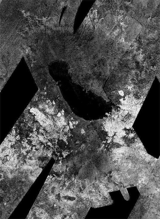 Ontario Lacus, Titan, from Cassini RADAR