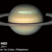 Saturn's northern storm on Feb. 6, 2011