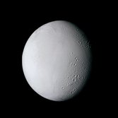 Voyager 2's best color view of Enceladus