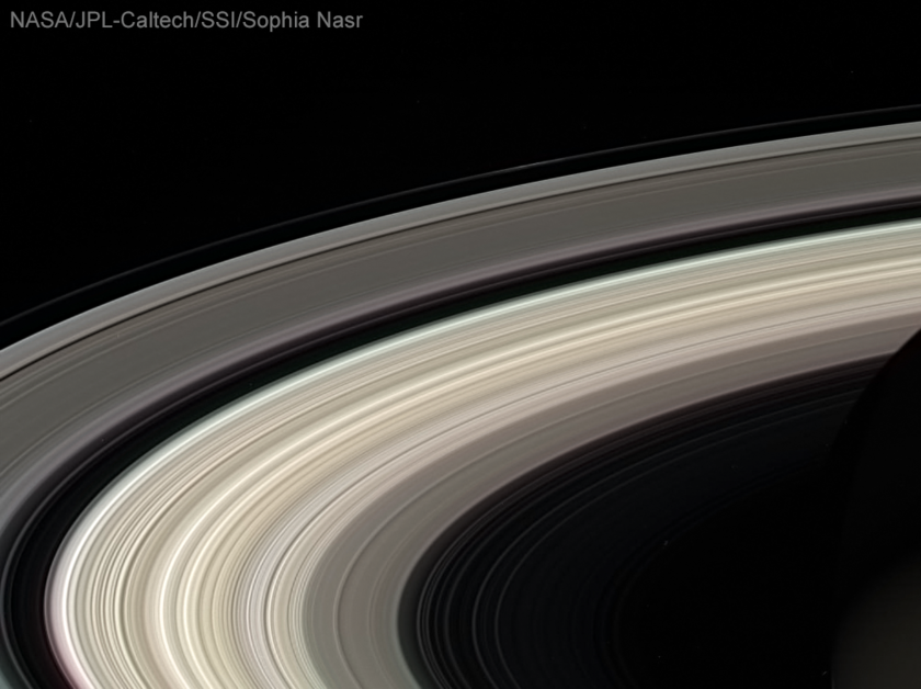 Saturn silhouette with rings from Cassini | The Planetary Society