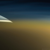 Saturn through Titan's atmosphere