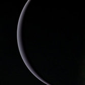 Uranus' crescent, January 25, 1986