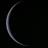 Uranus' crescent, February 1, 1986
