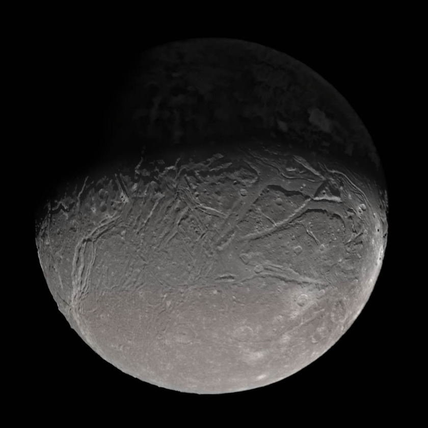 Voyager 2 color view of Ariel