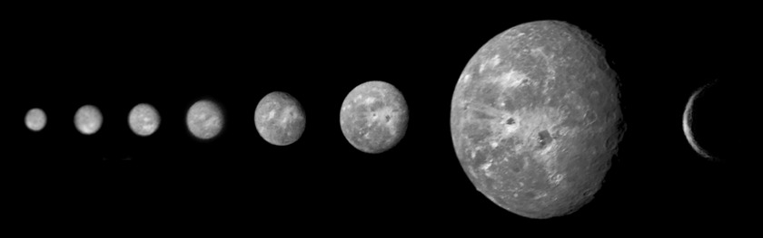 Voyager 2's Oberon imaging sequence