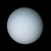 Color global view of Uranus from Voyager 2